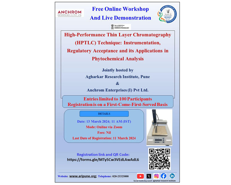 Online Workshop on HPTLC Techniques and Applications